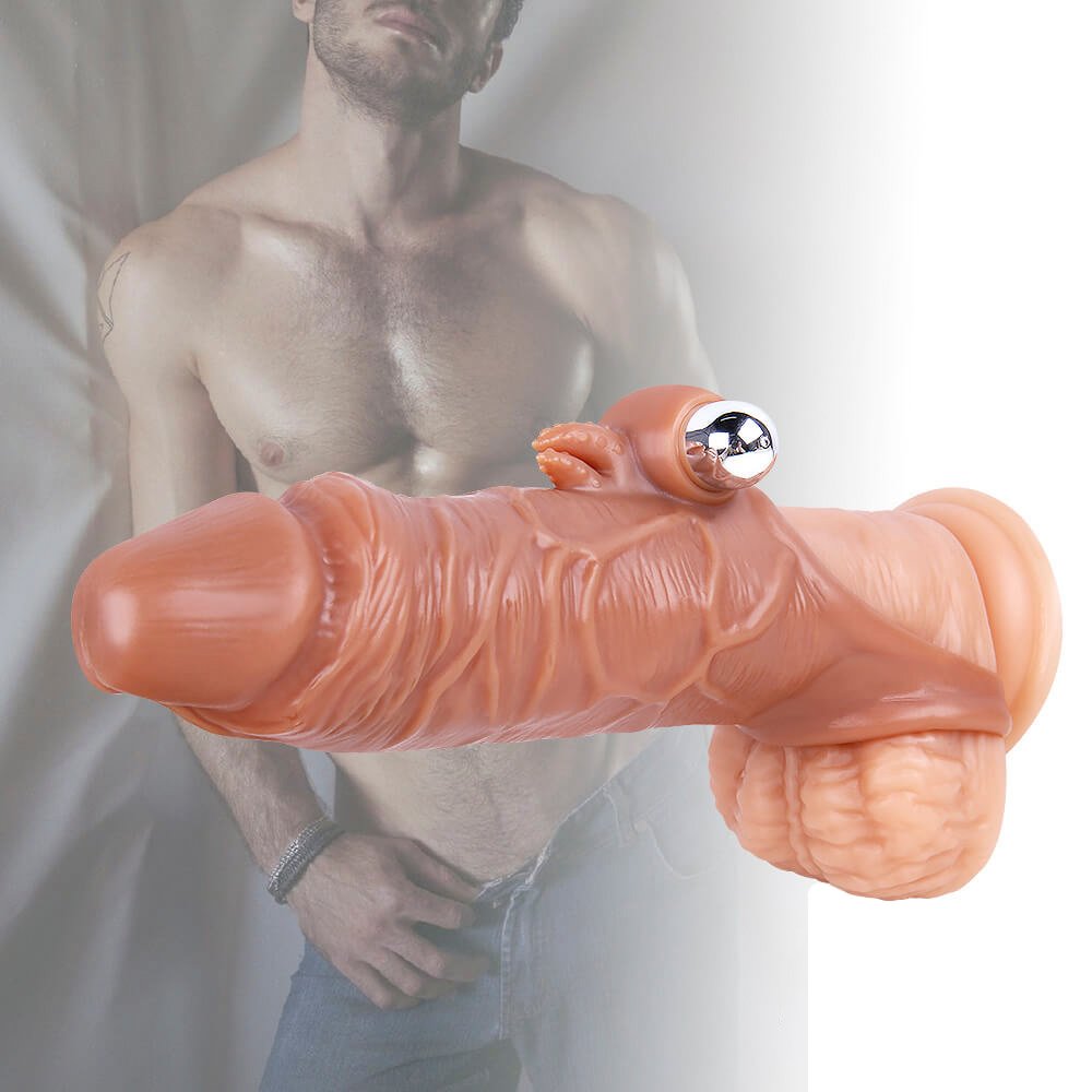 Funda Para Pene Con Vibracion Y Textura Real Cm Tenelo Sex