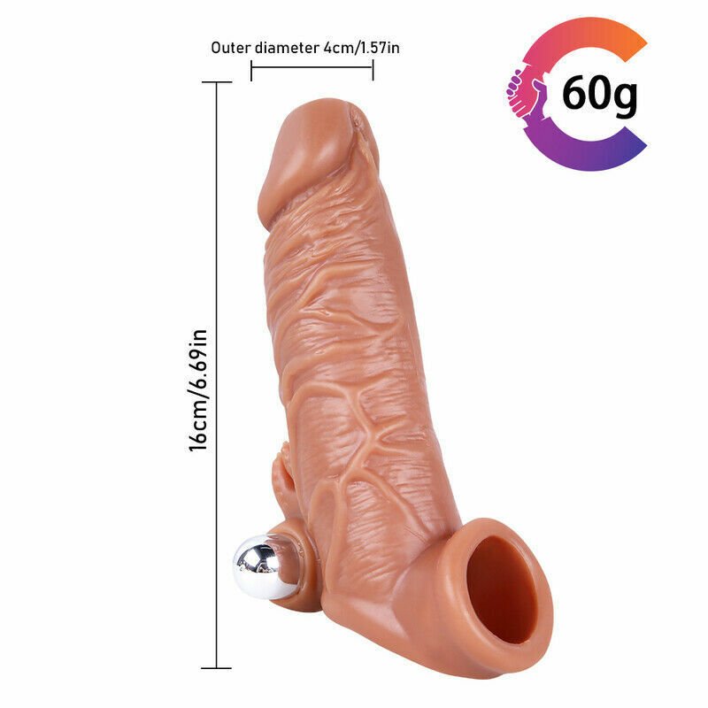 Funda Para Pene Con Vibracion Y Textura Real Cm Tenelo Sex