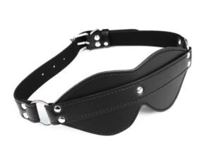 Antifaz Ciego Bdsm Cuero Pu Negro